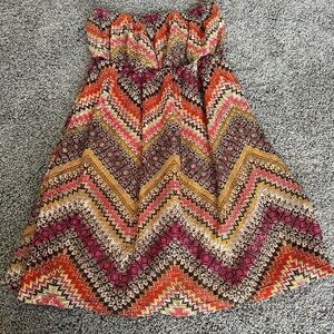 Almost Famous Strapless Mini Skirt